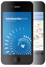 Handwerkerradar. Die mobile App zur Handwerkersuche